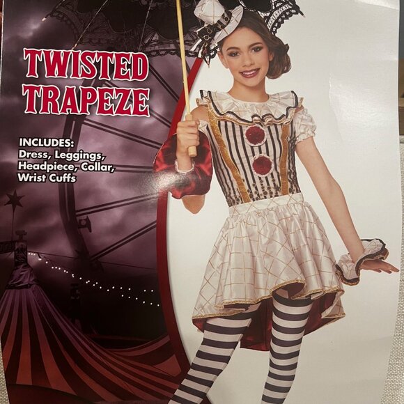 Twisted Trapeze Costume Girls Large 12-14 - Picture 13 of 14